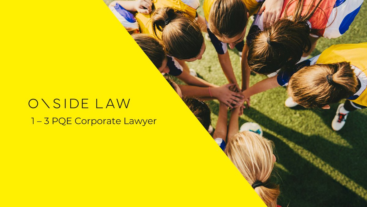 We're recruiting!

Our Corporate practice is thriving, and we're excited to expand our team. Check out the full details below to see how you can become a part of our growing success.

Deadline: 16:00 Fri 21 June

⬇️⬇️⬇️
tinyurl.com/ycxpvuat