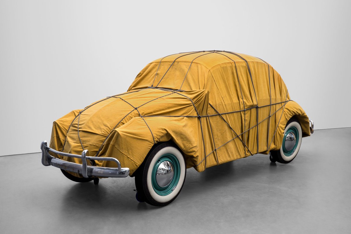 Christo’s sculpture 'Wrapped 1961 Volkswagen Beetle Saloon' (2014) features in Art Basel Unlimited this year, which opens on June 10: on.gagosian.com/3wIJJJn @ArtBasel