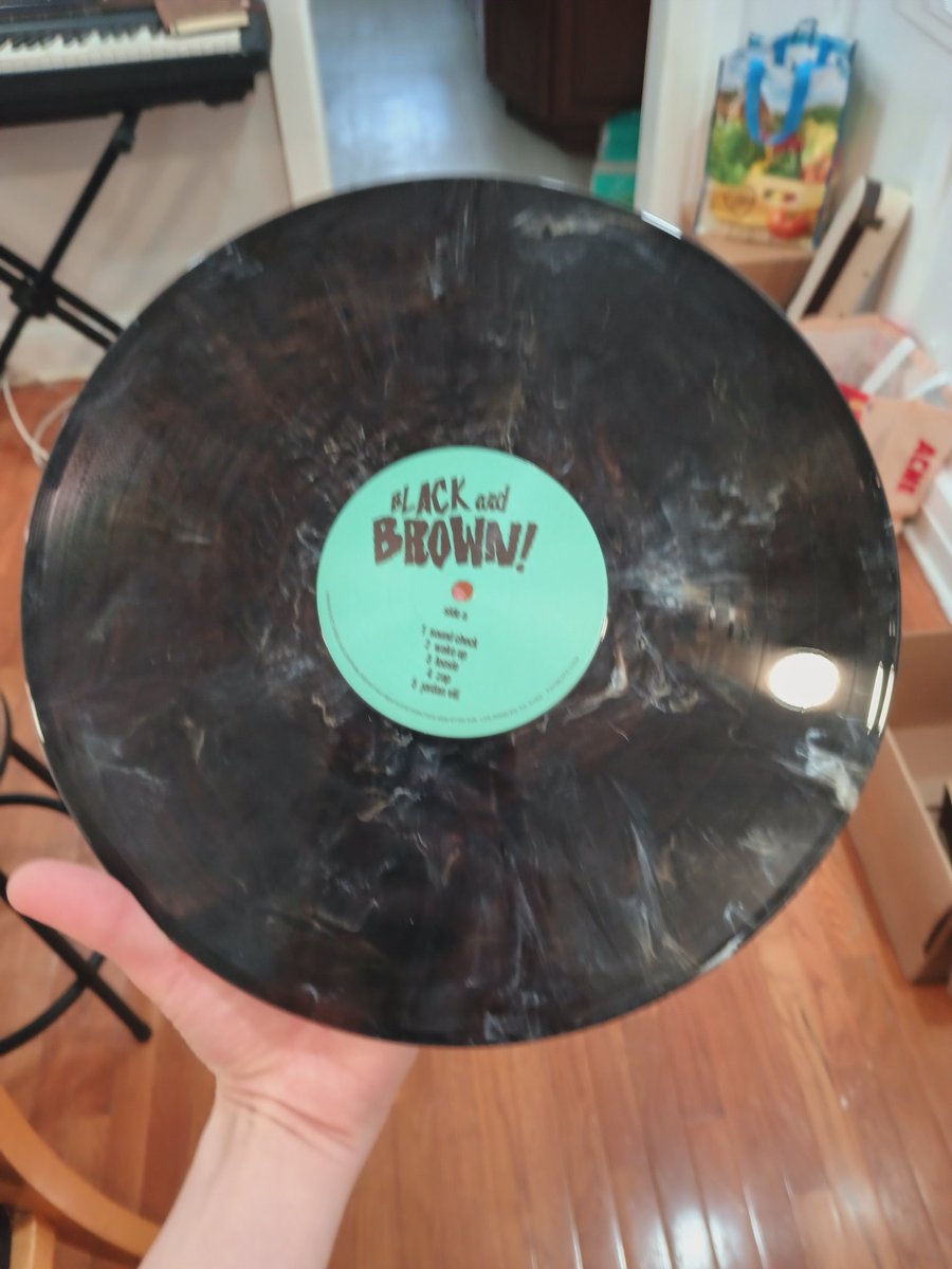 Rad mail day 1/200 @xdannyxbrownx x @black_milk vinyl from @fatbeats 🔥🔥🔥