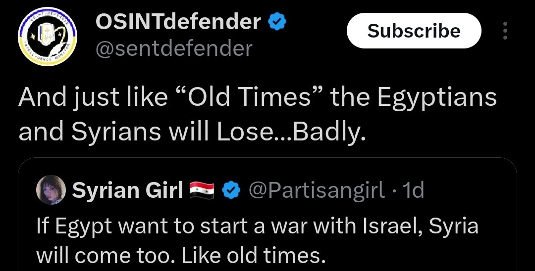 In 1967 Iran didn't back Egypt but now Iran will 100% back the Egyptians.