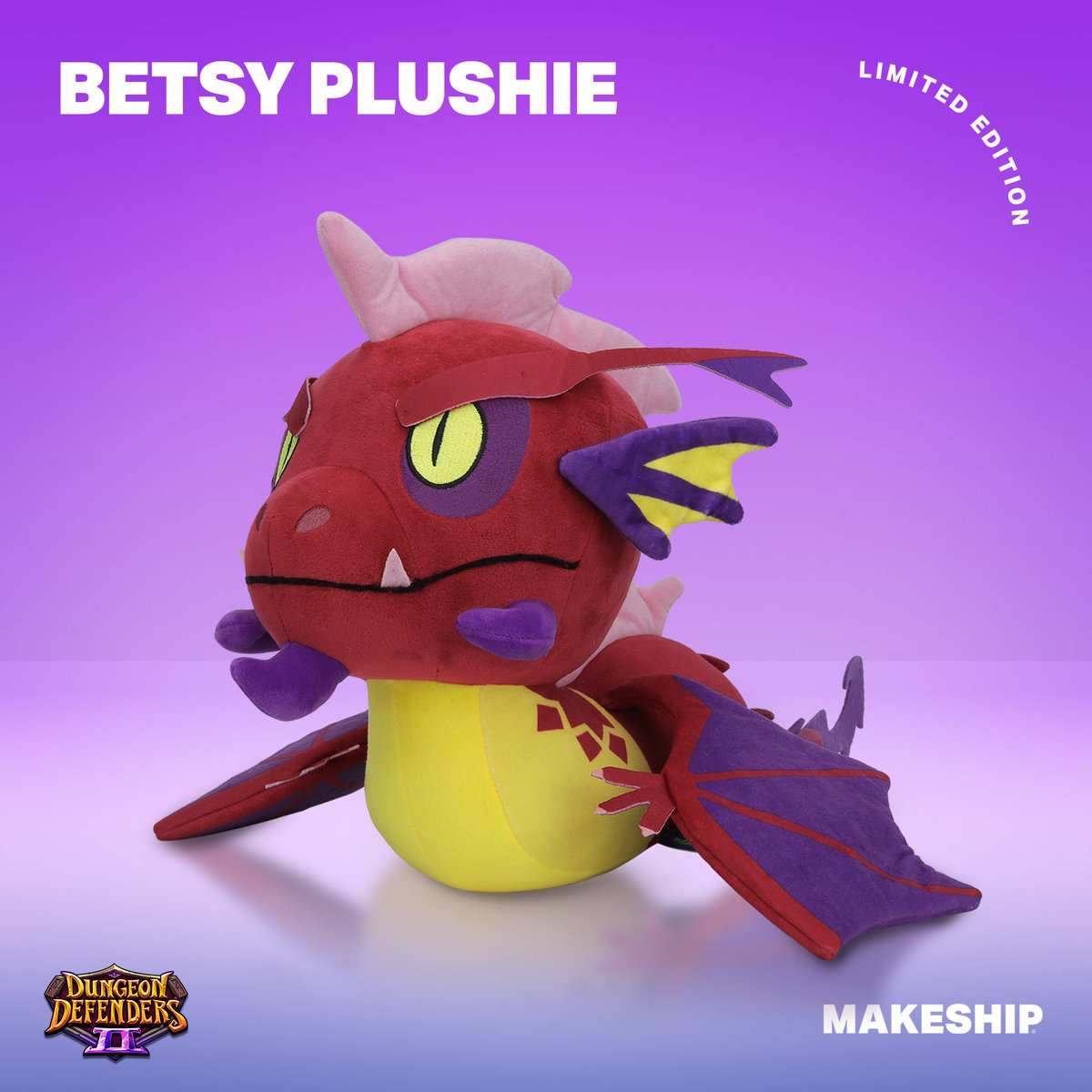 The jumbo Betsy plush has been FULLY FUNDED! 🎉🎉

A MONSTROUS thank you to all those who supported and/or helped to spread the word. ❤️

If you're still interested in befriending a Betsy of your own, today is your LAST CHANCE TO DO SO!

▶️ ow.ly/M8z750RYFJC