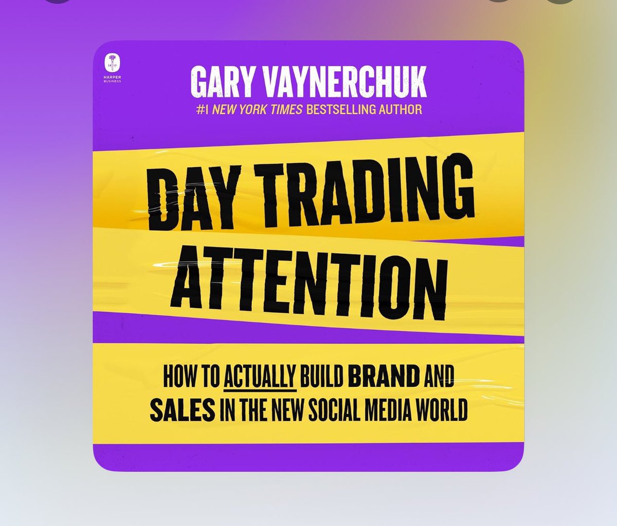 Love the new book @garyvee Listening to it is so much better for me cuz I can hear his excitement and passion - and all the off script stuff he adds as it comes to him! #daytradingattention