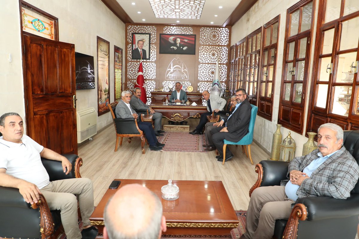 Yönetim Kurulu Başkanımız <a href="/mehmetkayastb/">Mehmet Kaya</a> ve Meclis Üyelerimiz, Eyyübiye Belediye Başkanı <a href="/mehmetkusnet/">Mehmet Kuş 🇹🇷</a> ’u makamında ziyaret ederek, hayırlı olsun dileklerinde bulundular.