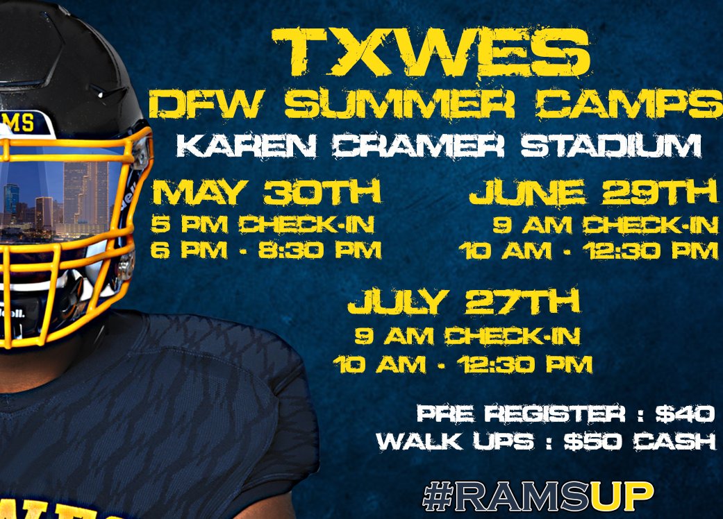 Y'all come camp with the CHAMPS!! You don't wanna miss it! Come EARN a scholarship!
ramsfootballcamps.com

🐏⬆️