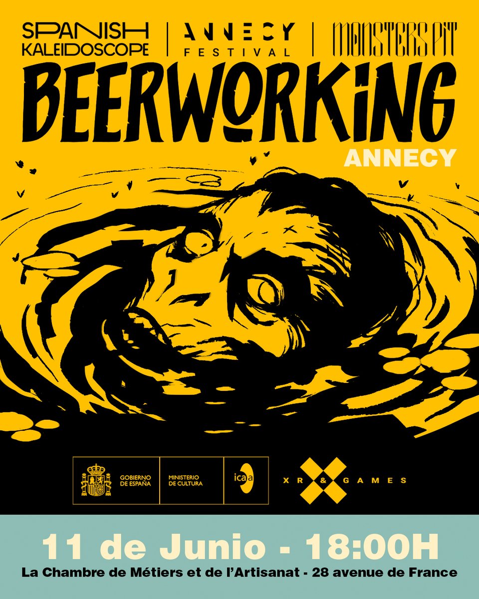 AHÍ VA NUESTRO NOTICIÓN!!! Tenemos el honor y la inmensa alegría de anunciaros que Beerworking se celebrará en Annecy (Francia), con motivo del festival de animación MIFA gracias a la colaboración con el <a href="/CineICAA/">ICAA</a>