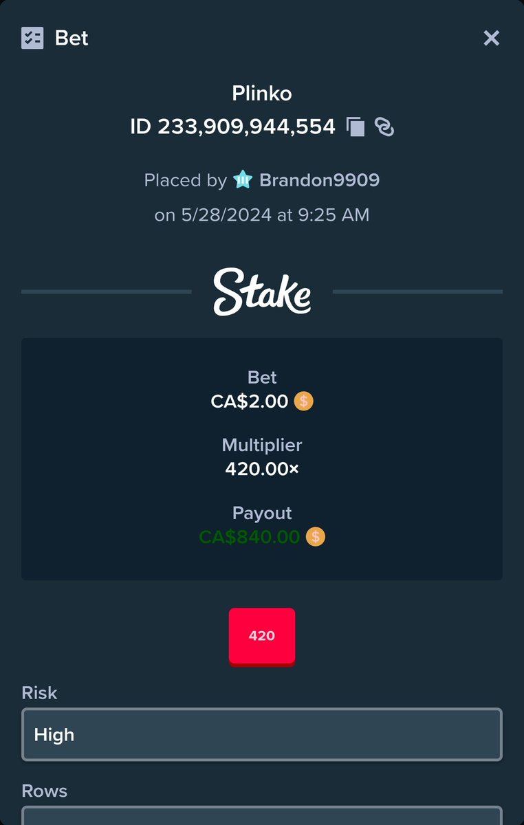 EagleBetsCasino's tweet photo. I AM THE PLINKO GOD👑🤑

Drop your #stake username's below👇
Follow me @EagleBetsCasino 

#Crypto #GamblingX #GamblingTwitter #Giveaways #plinko #Casino https://t.co/8vfycPX90o