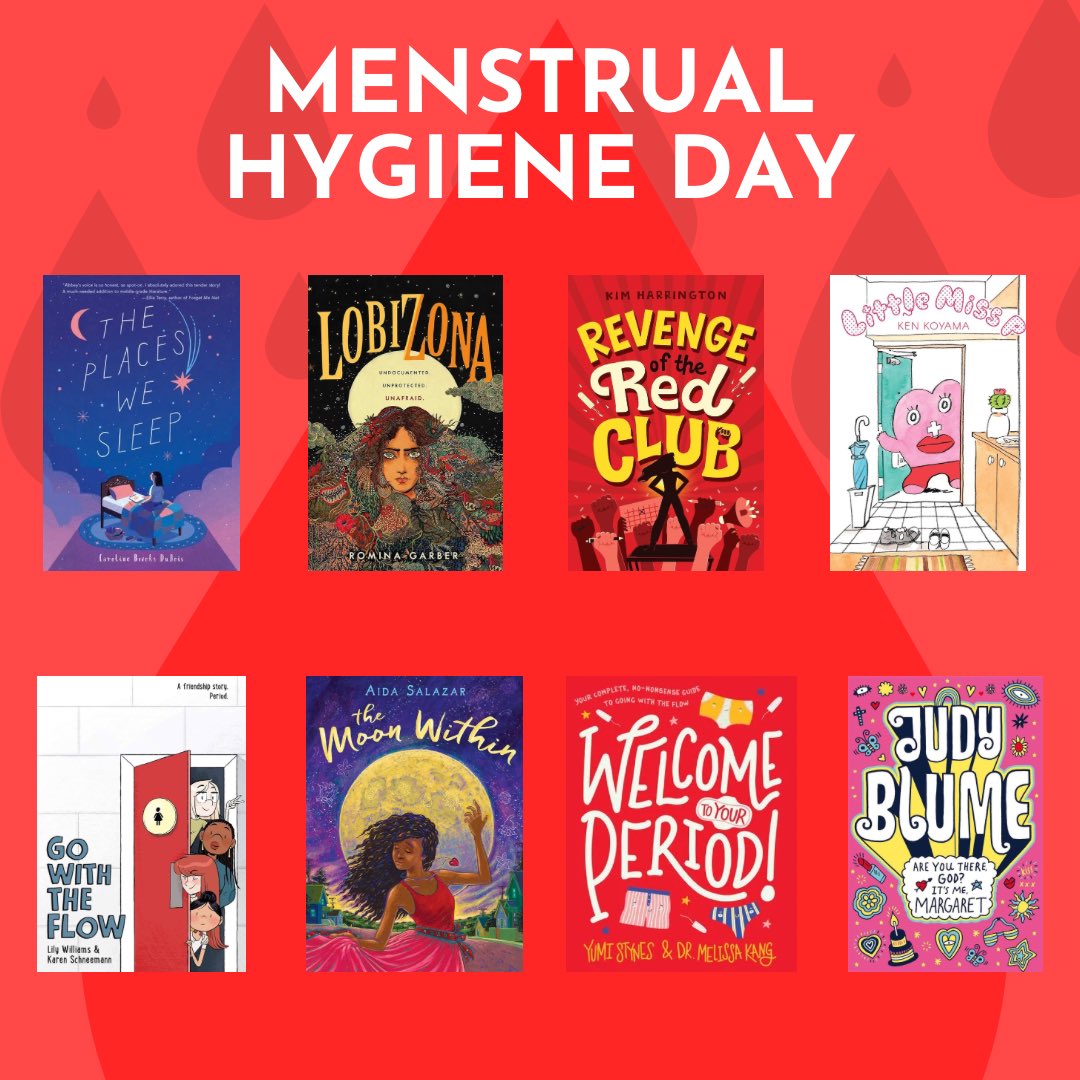 rachaelreads_'s tweet image. May 28 is #menstrualhygieneday, celebrated around the world to highlight the importance of menstrual hygiene &amp;amp; to remove the stigma of menstruation. It’s a global movement for a #PeriodFriendlyWorld! Check out these books about periods &amp;amp; menstruation and puberty! #schoollibrary