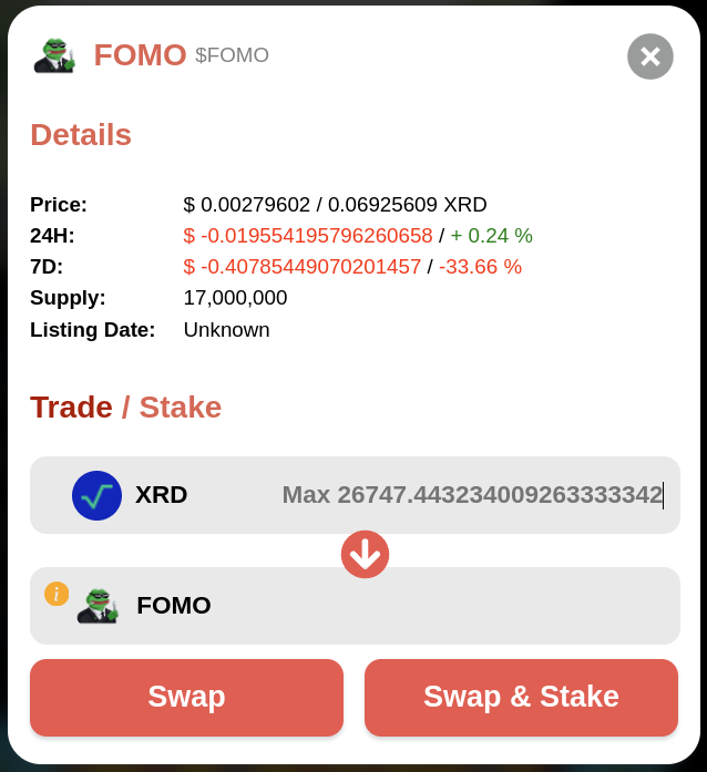 $FOMO has been added to the tokens that can be staked with unique benefits! By adhering to staking standards for Selfi, you can now buy & stake directly now on Selfi Social! Awesome to see this live and working with their own twist of staking rewards!
