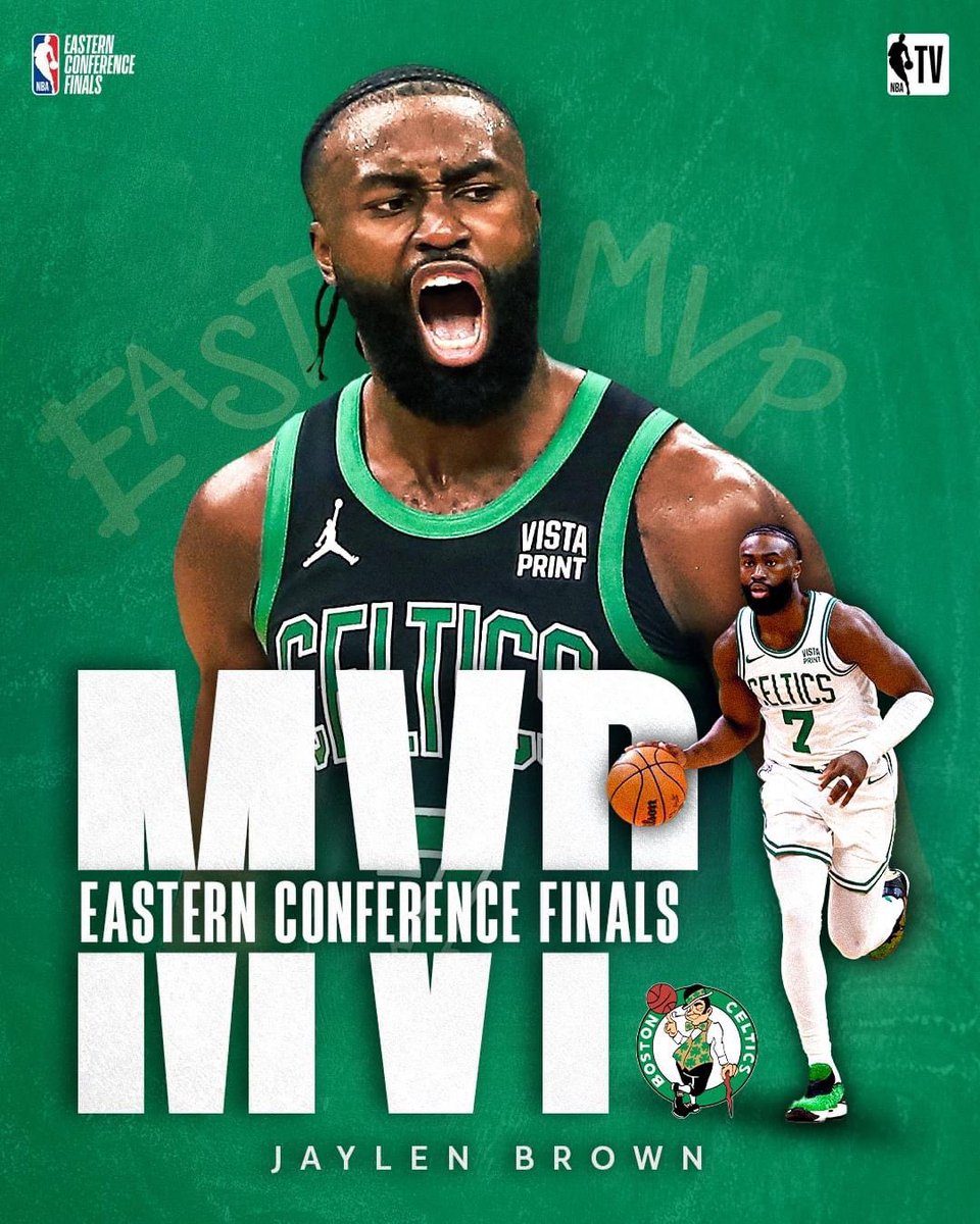 Former @OfficialGHSA athlete/grad from Wheeler HS (Marietta) @FCHWPO wins the Larry Bird Trophy for 2024 Eastern Conference Finals MVP 🏆