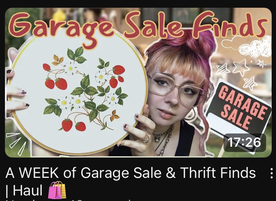 new video on youtube !!
garage sale and thrifting haul 🛍️

youtu.be/UQz0RqPf9Eg?si…