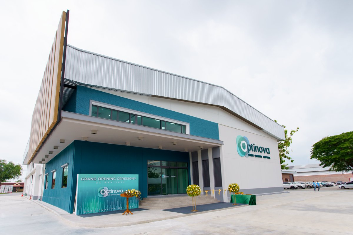 OptinovaGroup's tweet photo. We’re excited to announce the opening of our new production hall in Thailand! 🏭🎉 

The new facility features state-of-the-art cleanroom space to meet growing needs for high-quality medical tubing. https://t.co/Xi1dwGYMbr