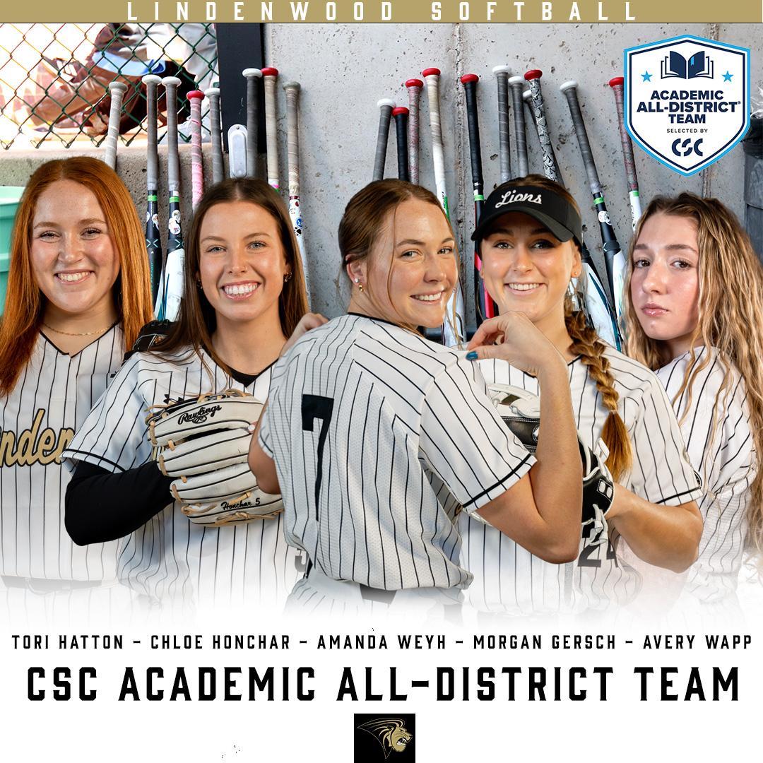 Five Lions from @LindenwoodSB earned CSC Academic All-District on Thursday morning 🎓🦁🥎

Amanda Weyh, Morgan Gersch, Chloe Honchar, Tori Hatton and Avery Wapp were all honored for their efforts on and off the field⬇️

📖|tinyurl.com/2p9ftyxz

#NewLevel // #OVCit