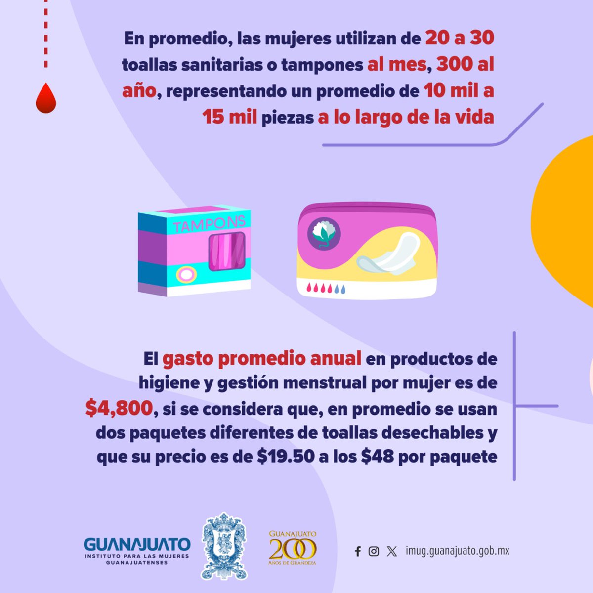 mujeresgente's tweet photo. ¡Hoy 28 de mayo se conmemora el Día Internacional de la #HigieneMenstrual!

El ciclo menstrual es una parte importante de la salud y bienestar general, no debe tratarse como un tabú o algo vergonzoso.

@gobiernogto 
@diegosinhue 
@saludguanajuato 
@alansahir 
@annybellpulido https://t.co/5U0vygrial
