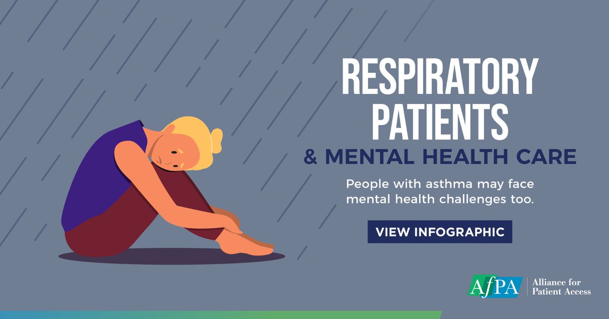 Learn how managing their mental health can help asthma patients breathe a little easier in AfPA's new infographic: bit.ly/4du26lA #MentalHealthMonth