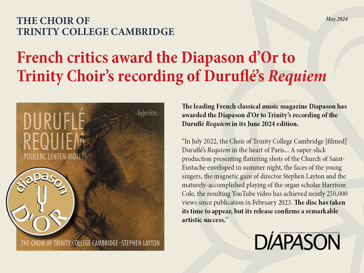 The Choir of Trinity College Cambridge tweet media