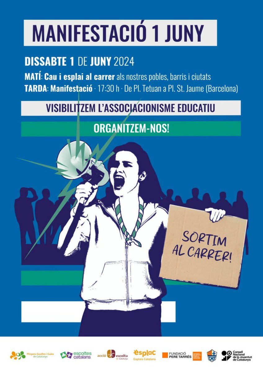 🔴 Des de <a href="/LaIntersindical/">LA INTERSINDICAL</a> traslladem tot el nostre suport al món del lleure que s'organitza per reivindicar la importantíssima tasca dels seus espais.

✊ Respecte, escolta i reconeixement a la tasca de l’associacionisme educatiu voluntari.

#SalvemElsCampaments