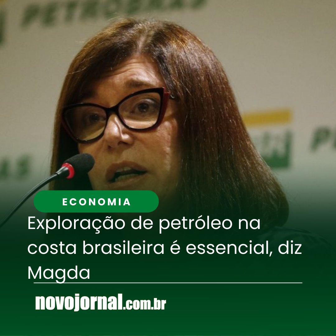 's tweet image. A nova presidente da Petrobras, Magda Chambriard, defendeu que o avanço das atividades exploratórias na costa brasileira é essencial para garantir a segurança energética do país e o abastecimento interno de combustíveis.

novojornal.com.br/exploracao-de-…

#Exploração #petróleo