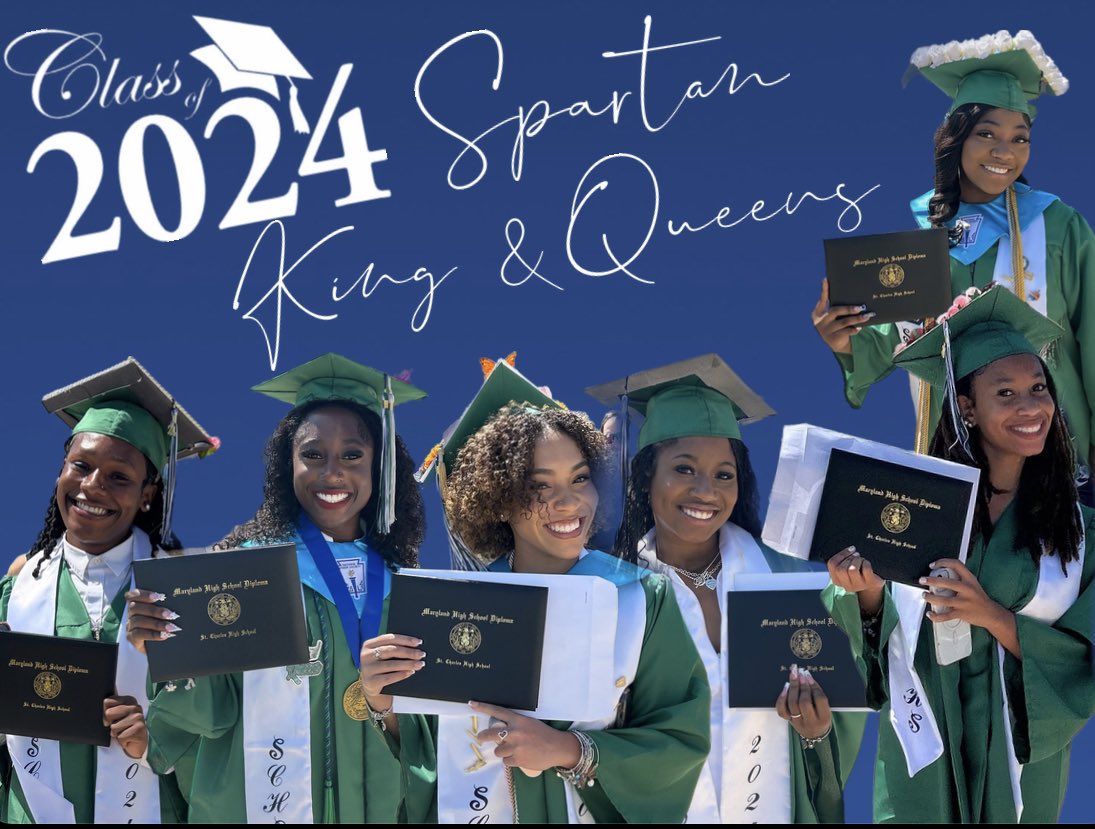CONGRATULATIONS to Our Class of 2024 Senior Six🎓 You have Left Your Mark at St Charles Now it’s Time to go Make Your Mark in the World, Go be GREAT on your Next Journey, but know you will Forever be a Spartan King &amp; Queen👑
<a href="/StCharlesHS/">St Charles High School</a> <a href="/StCharles_sga/">Spartan SGA</a> @SchsSathletics