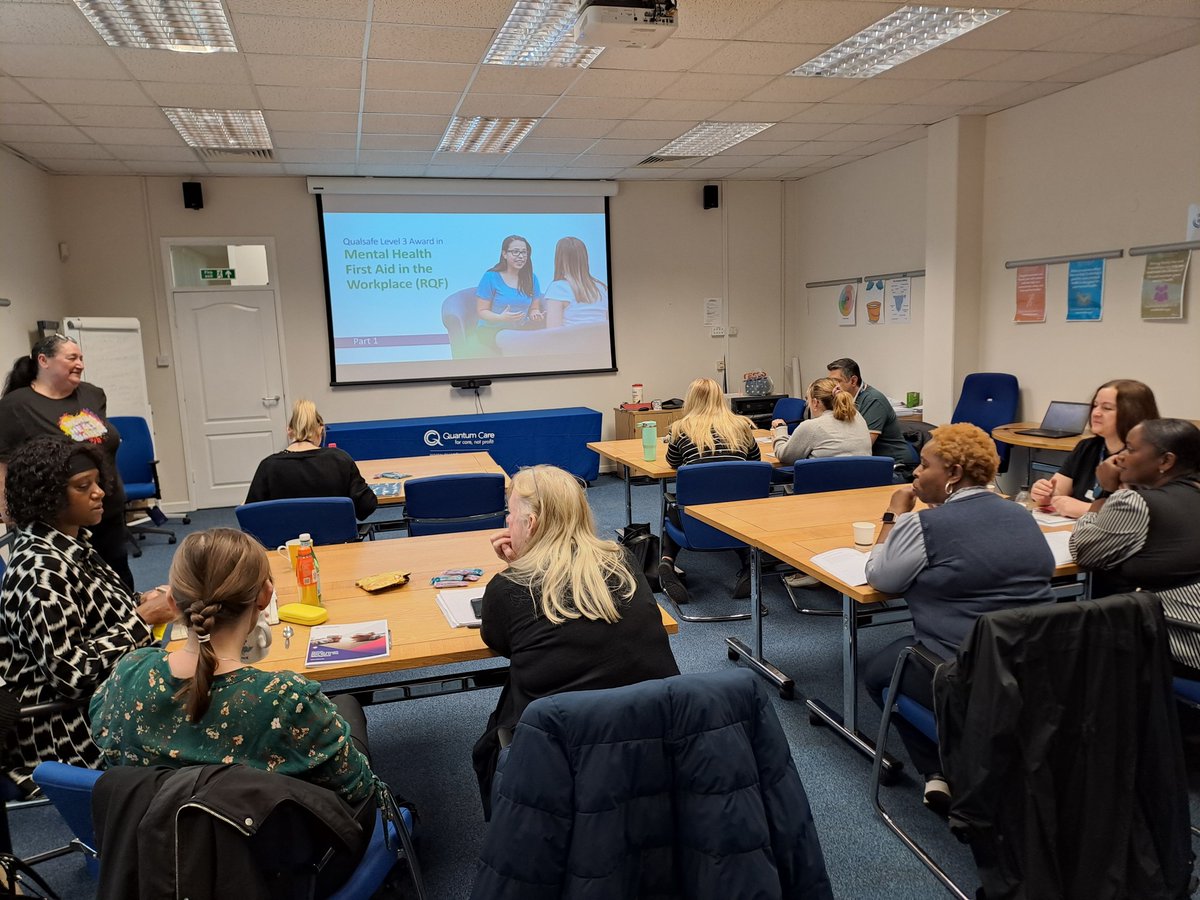 We are proud to announce that our first Level 3 Mental Health First Aid trainees have successfully completed their qualification. Members of our homes’ senior teams attended this 2 day accredited course, led by Quantum Care’s trainer Deborah Carr. #Quantumcare #MHA