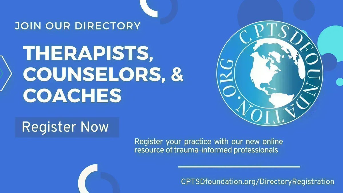 Come and join our Trauma-Informed Directory, a place to list your practice as a professional who works with survivors, therapists, coaches, counselors, psychiatrists, we would love to include you! buff.ly/3UgbhwE #cptsdtherapist #traumasupport #healingcptsd #cptsdawarenes