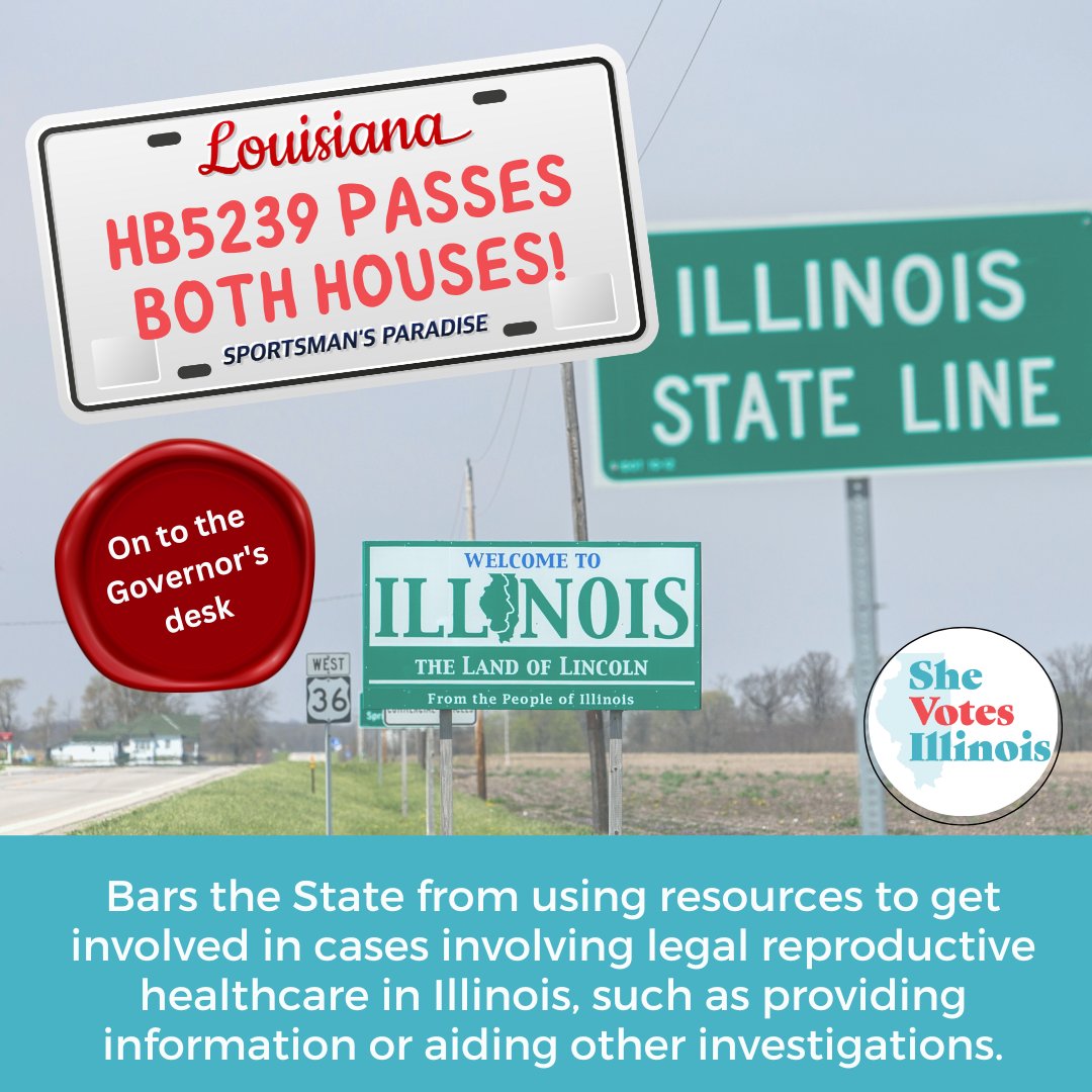 HB5239 passes both Houses! Next stop: the Governor’s desk! 

THANK YOU @RepKellyCassidy and @SenatorCelina for your leadership and advocacy to protect the autonomy and rights of individuals seeking #ReproductiveHealth care in our state. #ReproductiveRights #AbortionAccess