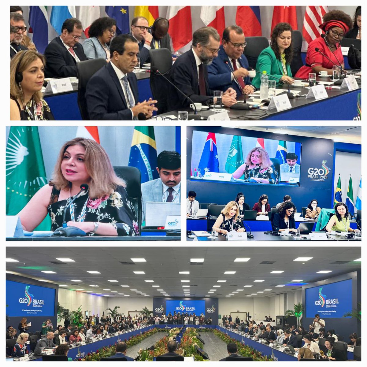 The 3rd Development Working Group meeting of G20 under the Brazilian Presidency @G20org commenced in Salvador, Brazil,yesterday.  Additional Secretary (G20) & Sous Sherpa, Ms @pooja_kapur led Indian delegation to the meeting. Discussions covered various aspects of G20 cooperation