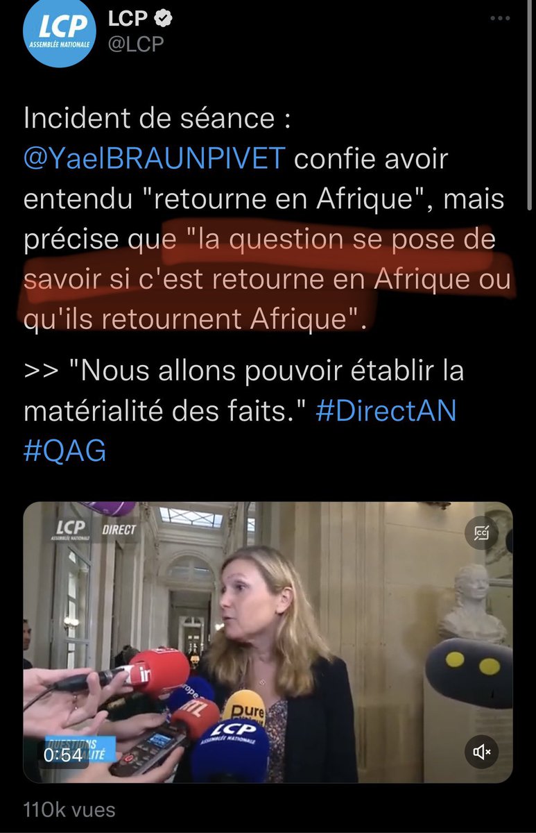 _Pourquoi's tweet photo. La réaction bien bien scandalisée de Yaël Braun-Pivet lorsque le député LFI Sébastien Delogu a juste brandi un drapeau palestinien 

VS

La réaction bien calme de Yaël Braun-Pivet lorsqu’un député RN a crié « qu’il retourne en Afrique » au député LFI Carlos Martens Bilongo

🙃 https://t.co/aNvBmMF0ra