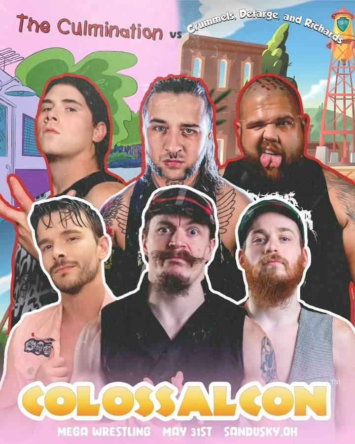 MegaWrestling's tweet photo. MEGA MAFIA,This Friday night at Colossalcon we will see The Culmination as Ed, Edd and Eddy take on Crummels Defarge and Richards as The Animaniacs of Yakko Wakko and Dot ! https://t.co/nvQC5LzI3l