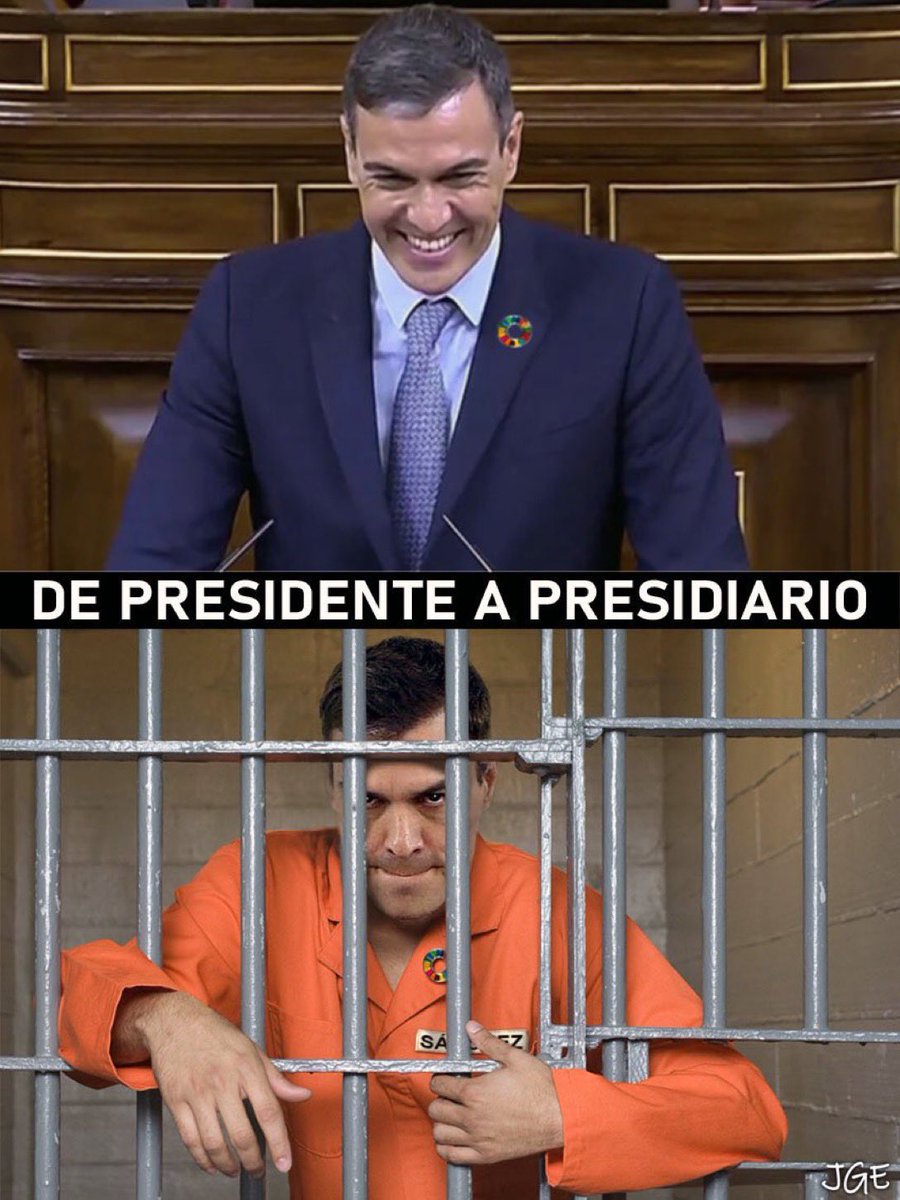 j_luisarroyo's tweet photo. Las cosas se van Sabiendo,Sánchez hizo su amago de Dimitir cuatro horas después de saber que la corrupta de su Mujer estaba IMPUTADA. Esos 5 días se puso como energúmeno a tocar todas las puertas para intentar neutralizar y blanquear lo de su mujer. Que ganas de veros en prisión https://t.co/qFib2bT33n