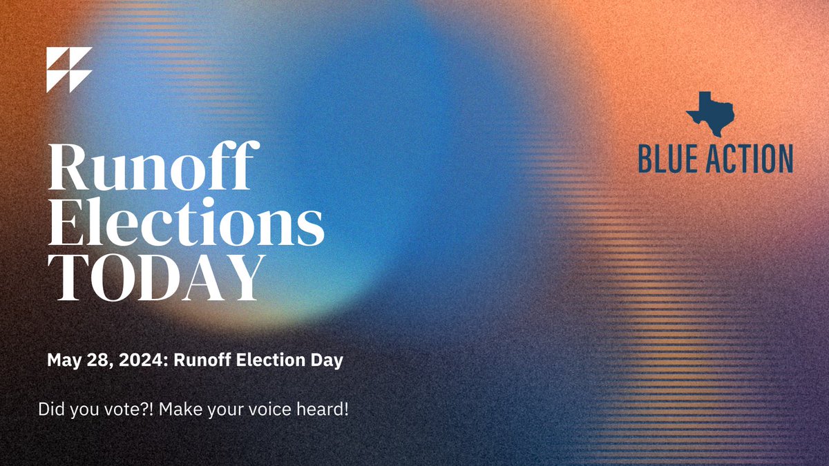 TXblueaction's tweet photo. 2024 runoff elections! If you didn’t vote before today, head to the polls for the LAST day of runoff elections. #VoteforAbortion #VoteforPolicy
Looking for polling information? Head to https://t.co/DUay15x0uo for all information on polling, times and locations. https://t.co/RP3AMd4gaa