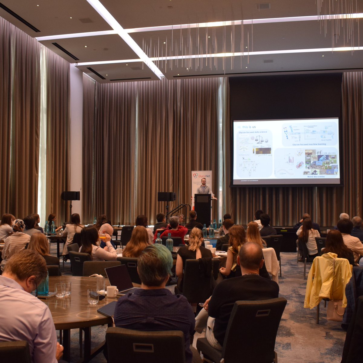 glyconet_nce's tweet photo. Exciting Day 2 Update from #CGS2024!
Thrilled to kick off Day 2 with a thought-provoking talk by @daniel_bojar!
#glycomics #GlycoNet #glycobiology #Glycoscience #CGS2024 https://t.co/Q2ZsHR3OkB