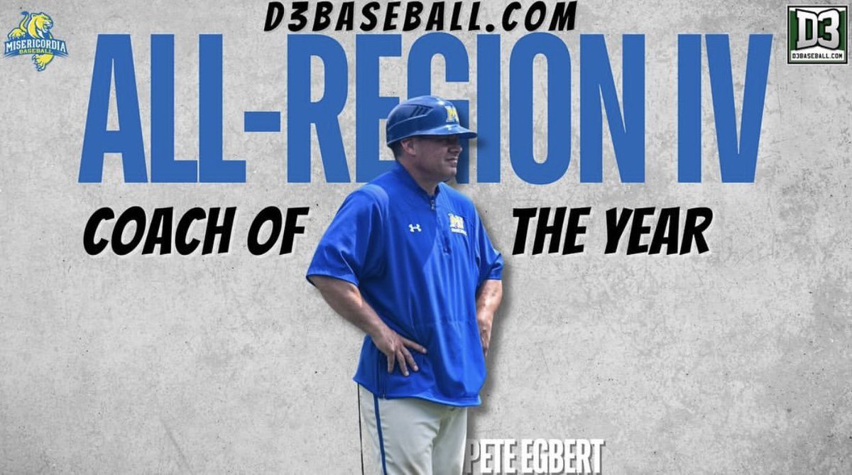 | All-Region Cougs | The world-series bound Cougars had 6 players named to the All-Region IV team by @d3baseball Head Coach Pete Egbert was named Region IV coach of the year for the second consecutive season. #ALL9