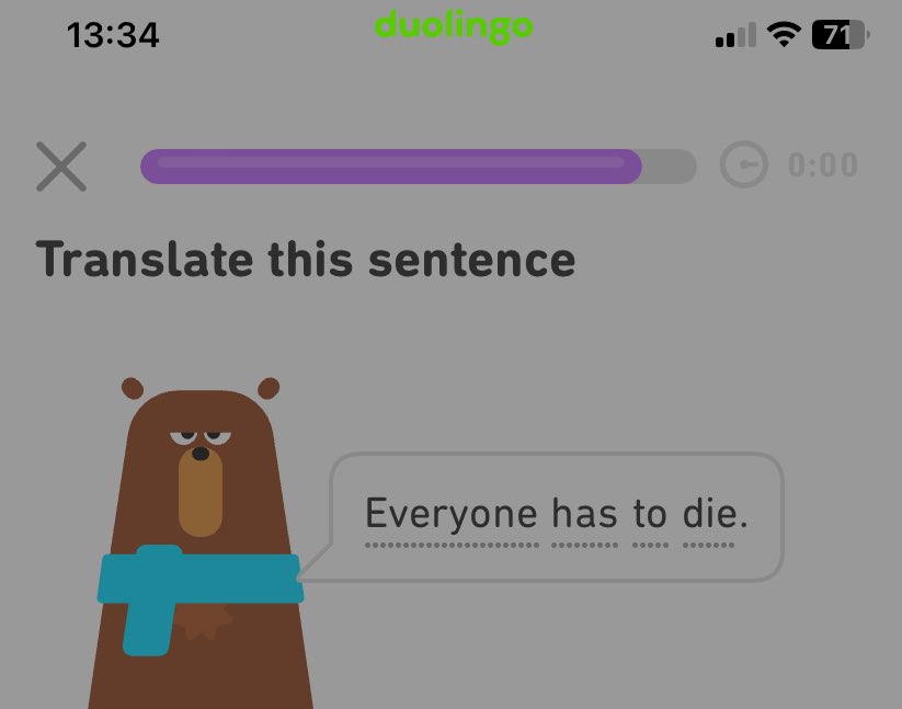Er……are you feeling okay, @duolingo?