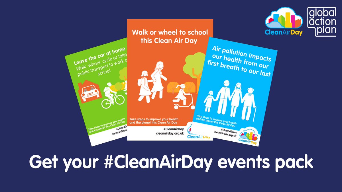 Are you hosting an event for #CleanAirDay 2024? 📢

Download your free events pack with everything you need to plan and promote your event 👇
actionforcleanair.org.uk/files/cad_2024…