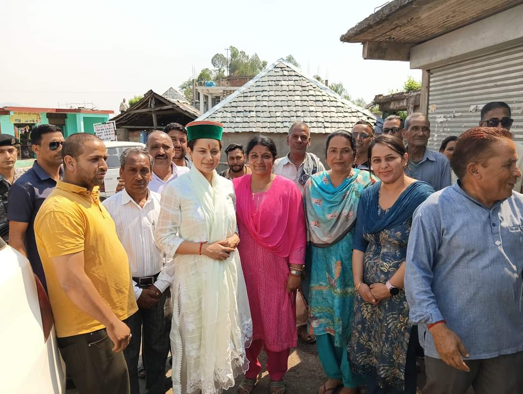 Kangana today in Sarkaghat #KanganaRanaut