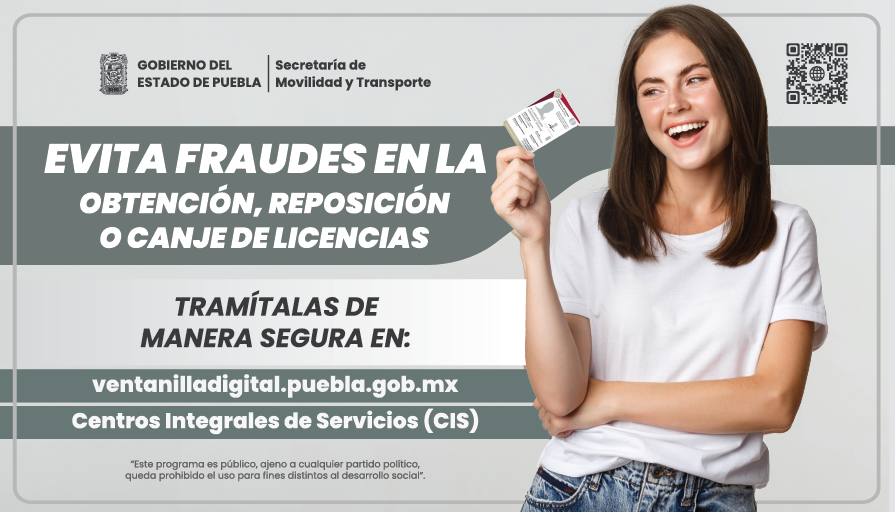 ⚠️ ¡Importante! Evita fraudes al renovar tu licencia de conducir. Utiliza la Ventanilla Digital o visita los Centros Integrales de Servicios (CIS). No te dejes engañar.