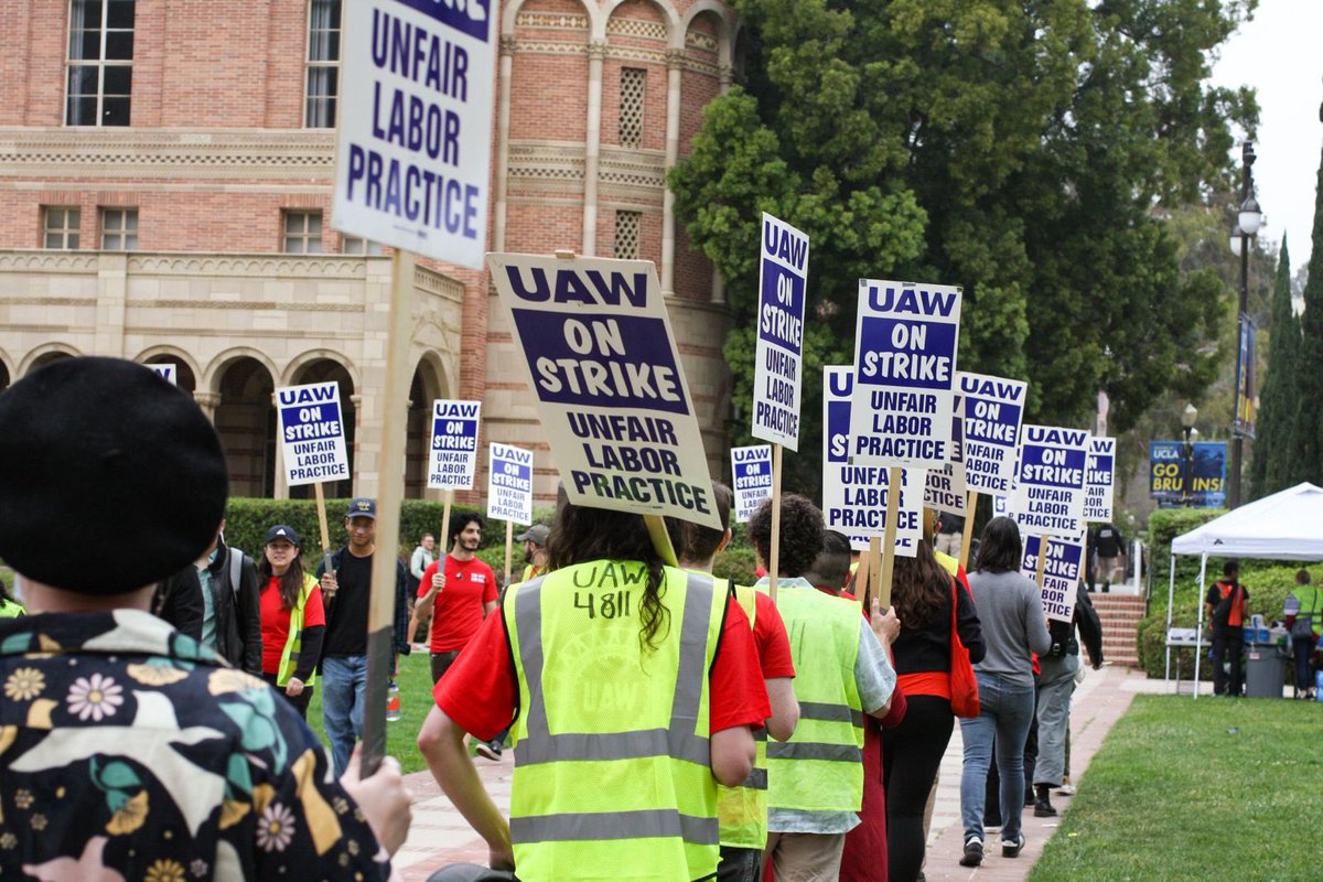 UCLA is officially ON STRIKE. #StandUpUC