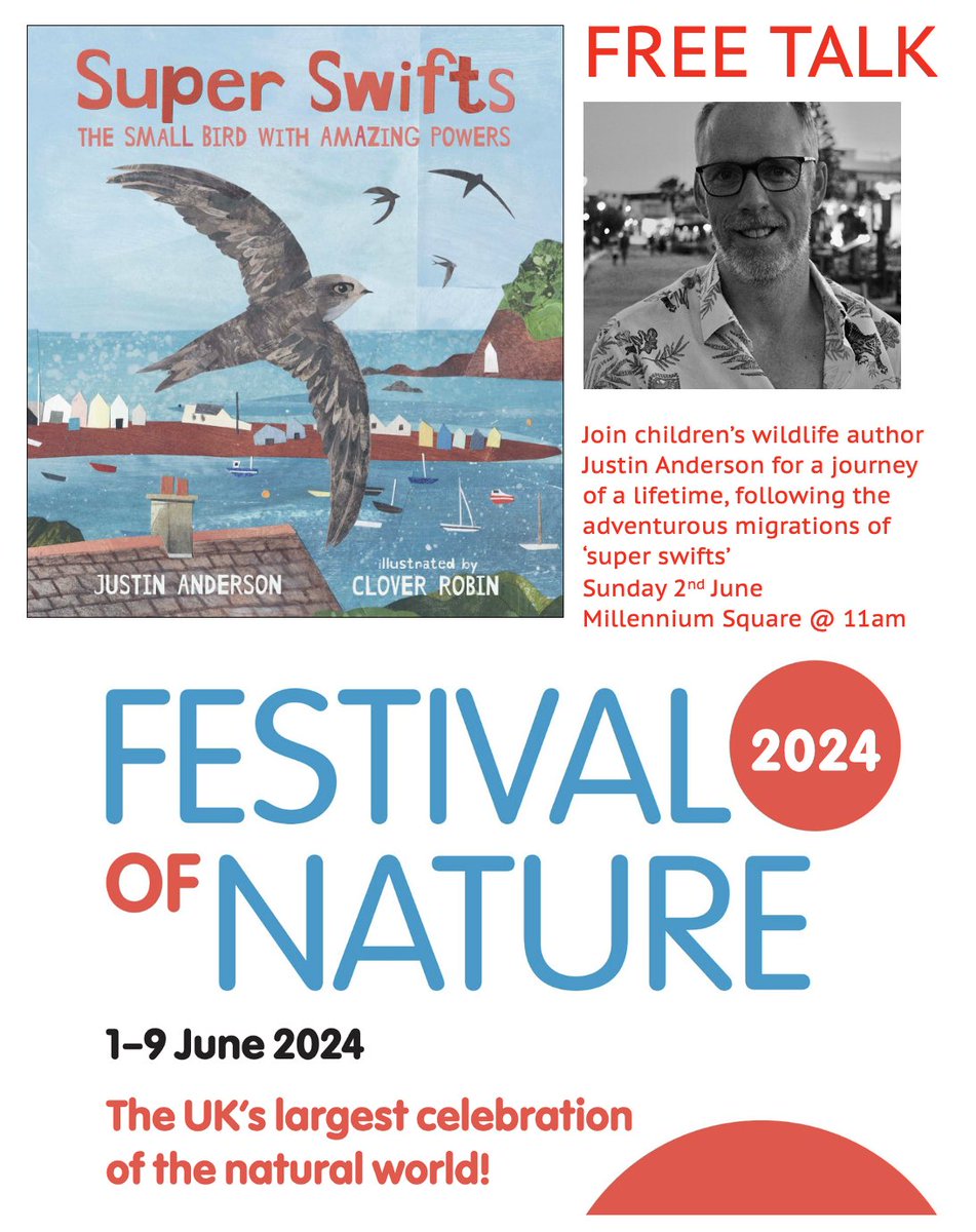 Really looking forward to talking about #superswifts at this weekend's <a href="/FestofNature/">Festival of Nature</a> in Bristol. Lots of fun games for kids, so hope to see you there. #swifts <a href="/WalkerBooksUK/">Walker Books</a> @BIGPictureBooks