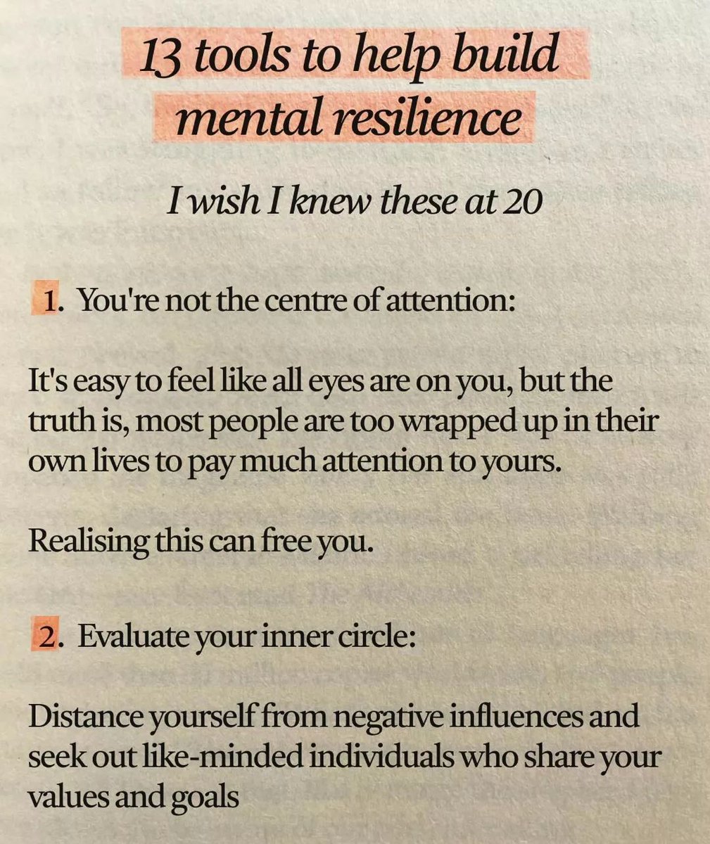 'You never know how STRONG you are, until being strong is your only CHOICE.'

13 Tools to Build MENTAL RESILIENCE: 

• value thread •