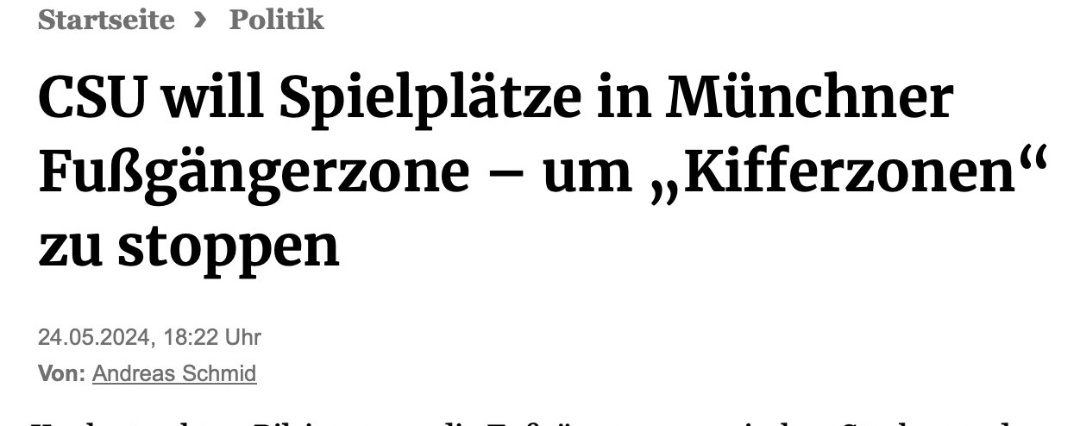 Das ist keine Politik mehr... das ist Fanatismus... #CSU #Bayern #Cannabis