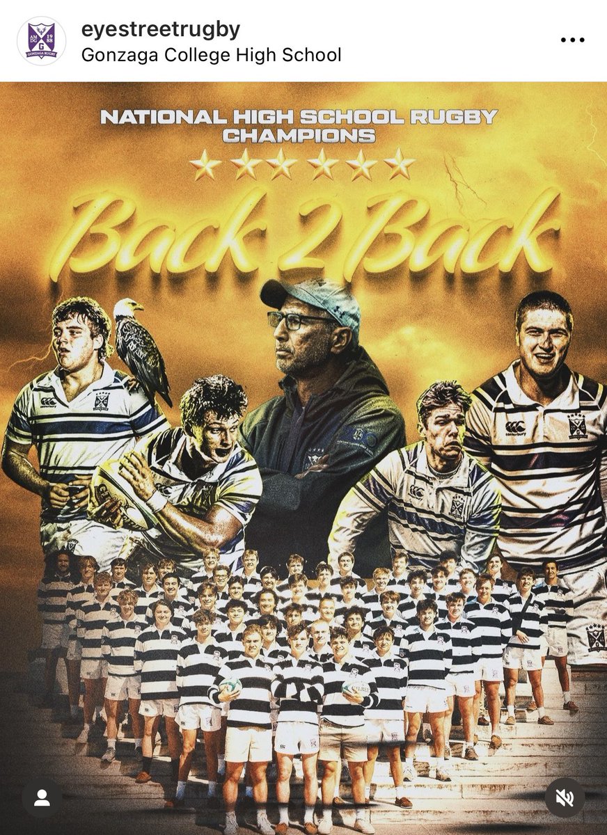 BrannanConall's tweet photo. #AMDG Gonzaga 2024 HS Rugby National Champs! A Dream finish to our ‘24 HS sports journey. Incredible Brothers and Teammates! Back 2 back Champs! 6 x National Champs! ⭐️⭐️⭐️⭐️⭐️⭐️

#HailGonzaga  #PurpleIsForever 💜🦅 #EyeStreetRugby #FORLEE 

@SDombo52_89 @kimani_laumoli https://t.co/2tBeA37JCP
