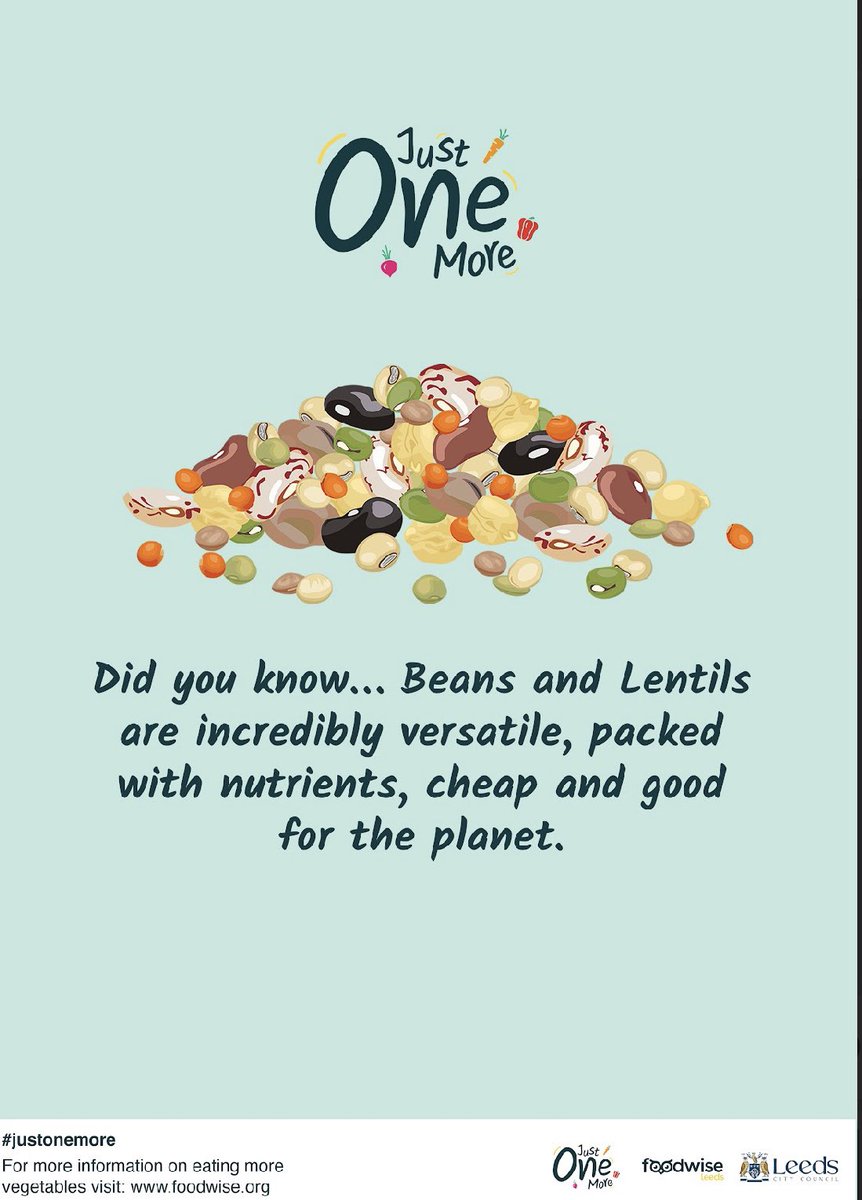 Did you know...?
Tell us what you love about beans and lentils? 
Which are your favourite?

How many different ones do you eat?
#JustOneMore