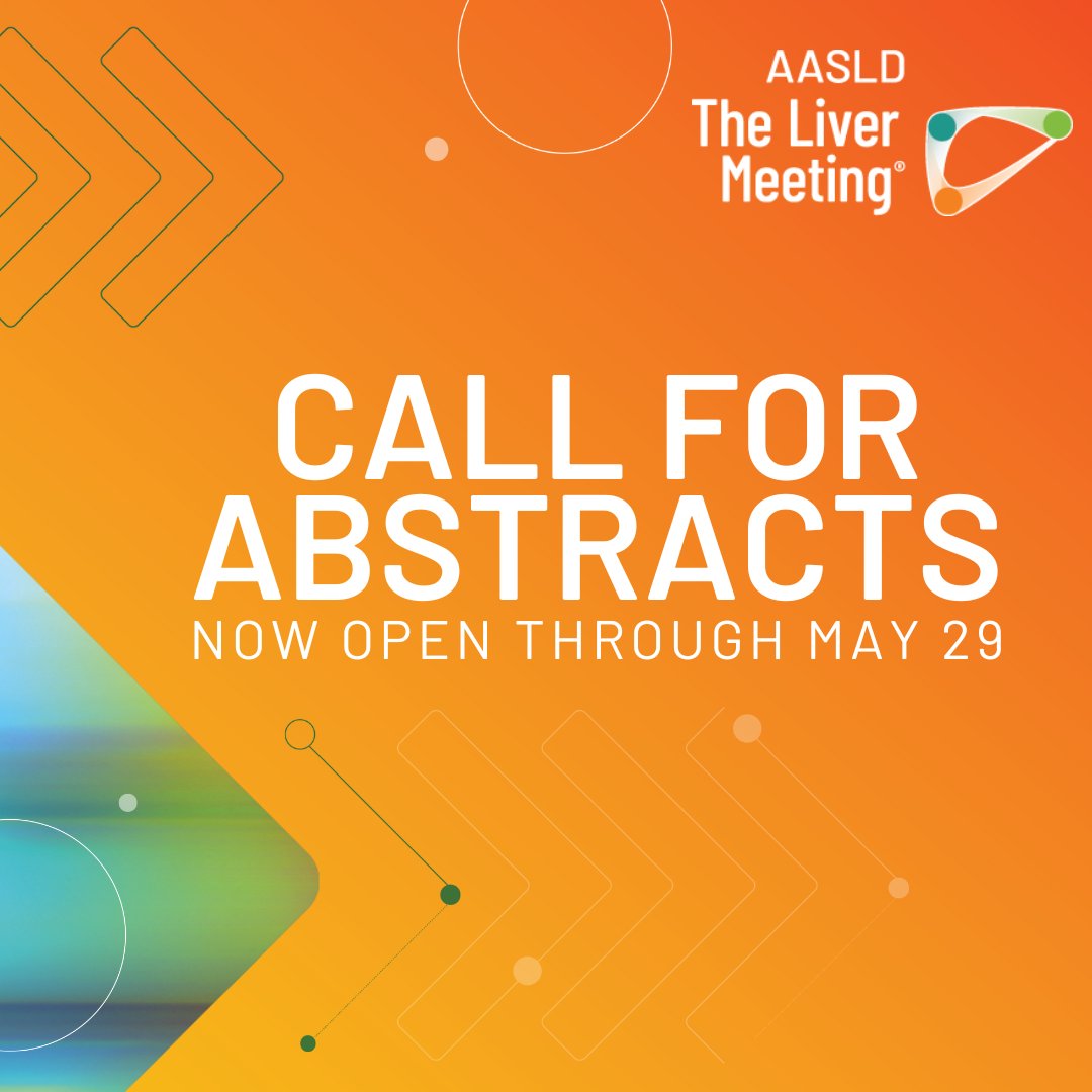 Don't miss the opportunity to submit your research for consideration for The Liver Meeting! Submit an abstract today: aasld.org/the-liver-meet…