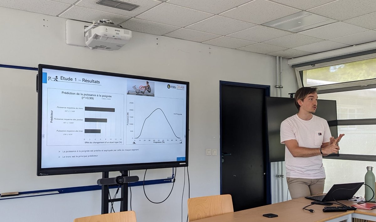 B_MorelP's tweet photo. Very nice talk by @Frederic_smn from Université de Lorraine in #FoVE meeting today. 
Results of the #THPCA project for the @Paris2024  Olympics. Respective intersegmental leg/trunk/arm power production in #rowing 👍
📰⬇️
https://t.co/oBYOK6Oann https://t.co/7mQakeVKDG
