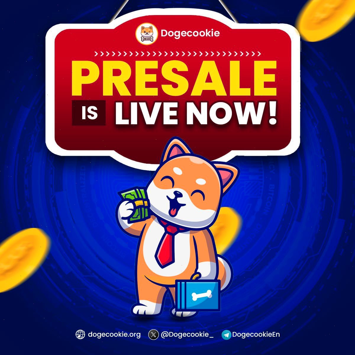 🎉 Breaking News! #DogeCookie 🎉

It's time! 🥳 The #DogeCookie PRESALE IS LIVE! 🚀 Don’t miss out on the yummiest token in the crypto world! 🍪

🔗 gamefi.cm/?DogeCookie

🔹 Get in early!
🔹 Access exclusive bonuses!
🔹 Be part of our sweet community!

Act fast, the presale is