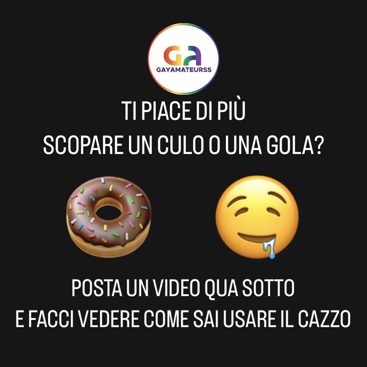 GayAmateursProd's tweet photo. 𝗩𝗜𝗗𝗘𝗢 = 𝗥𝗘𝗧𝗪𝗘𝗘𝗧 💦💦
Show us a video of your cock!🍆 Do you prefer fucking a cunt 🍩 or a throat? 🤤 https://t.co/7BDtfDqpih
