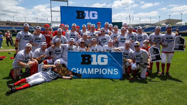 TeamSKBaseball's tweet photo. Congrats to Kyle Froehlich from Nipawin, SK for Big 10 Championship! Go Big Red! https://t.co/381lChJGzs