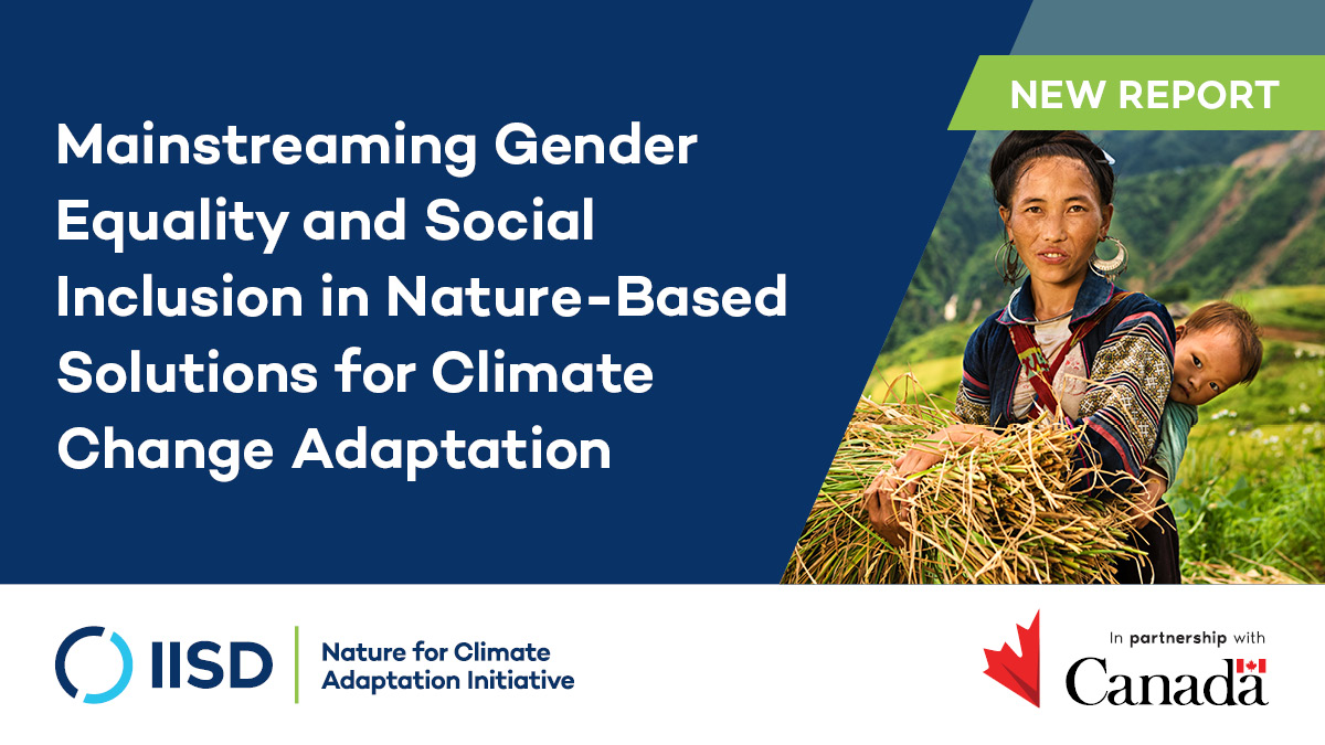 Working on #ClimateAdaptation & development projects? Our new report is for you!  

Find out how to plan & implement #NatureBasedSolutions for #adaptation that advance #GenderEquality & social inclusion while enhancing resilience & #biodiversity. 

👉 bit.ly/NCAI-GESI-repo…