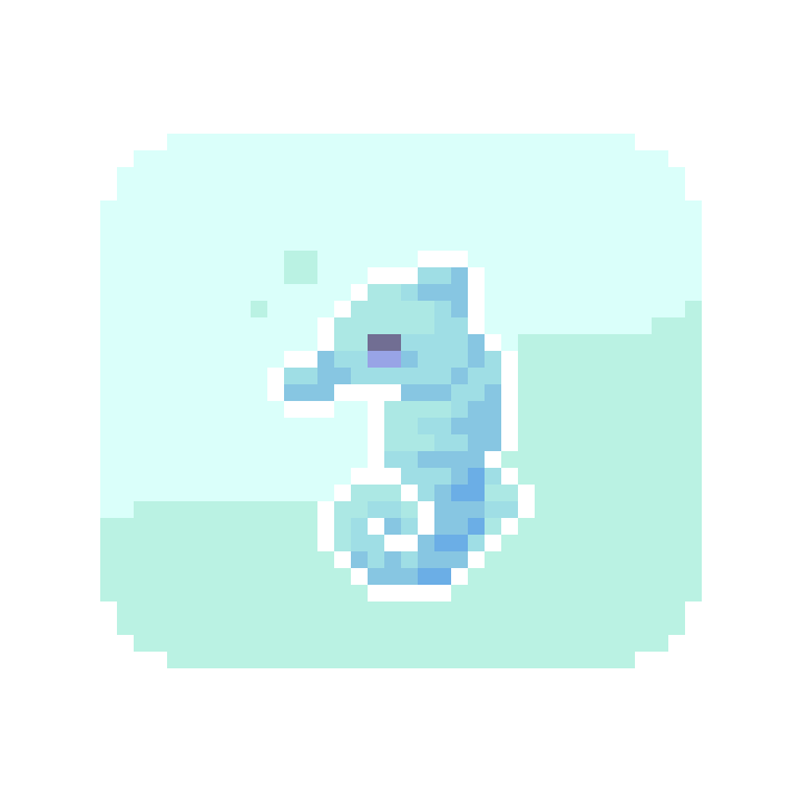 タツノオトシゴ
#毎日ドット絵 #dotpict