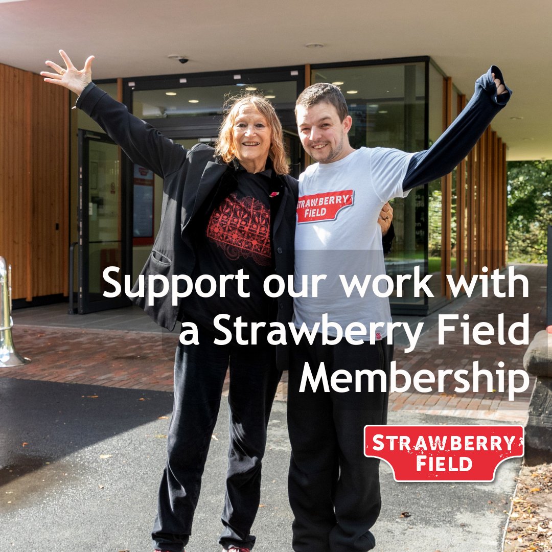 Why not support our work with a Strawberry Field membership? Your membership will help keep our 'gates open for good’ & fund our Steps at Strawberry Field programmes, supporting those with barriers to employment. Become a member today & enjoy benefits: ow.ly/tKlk50RXUQA